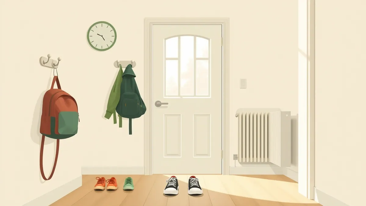School Morning Routine: Work Backwards From the Door