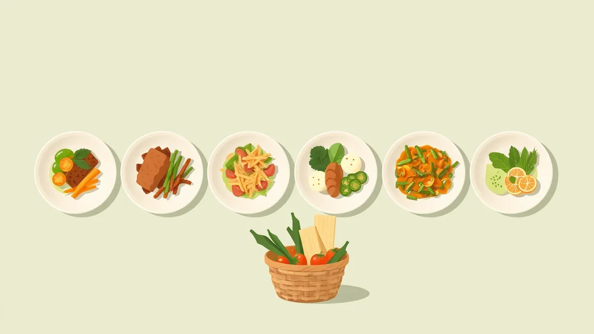 Weekly meal planner template by OneHaus. Plan a week of meals on one printable page.
