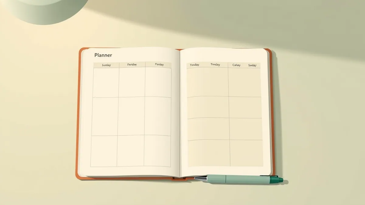 Weekly planner template by OneHaus. Plan your week on one printable page.
