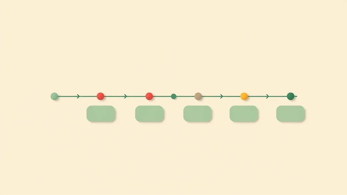 A busy household's day laid out as a simple shared timeline