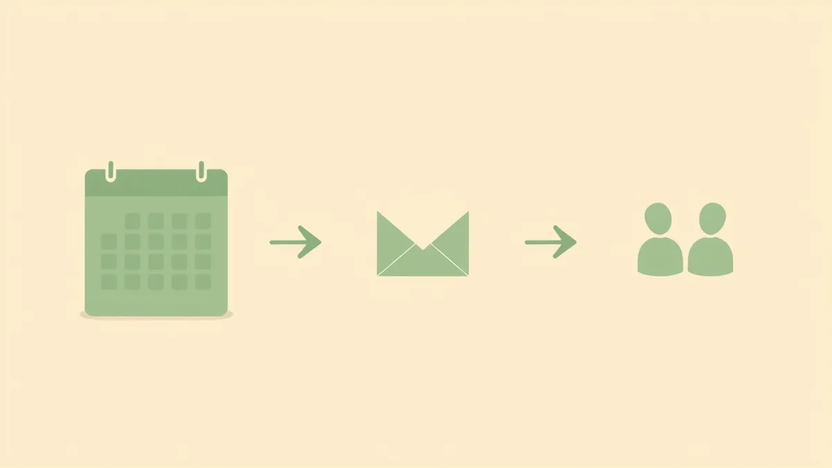 Diagram of the Outlook calendar sharing flow from the Share button to entering an email to choosing a permission level